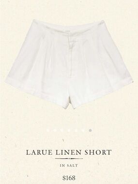 Doen Larue Linen Shorts in Black